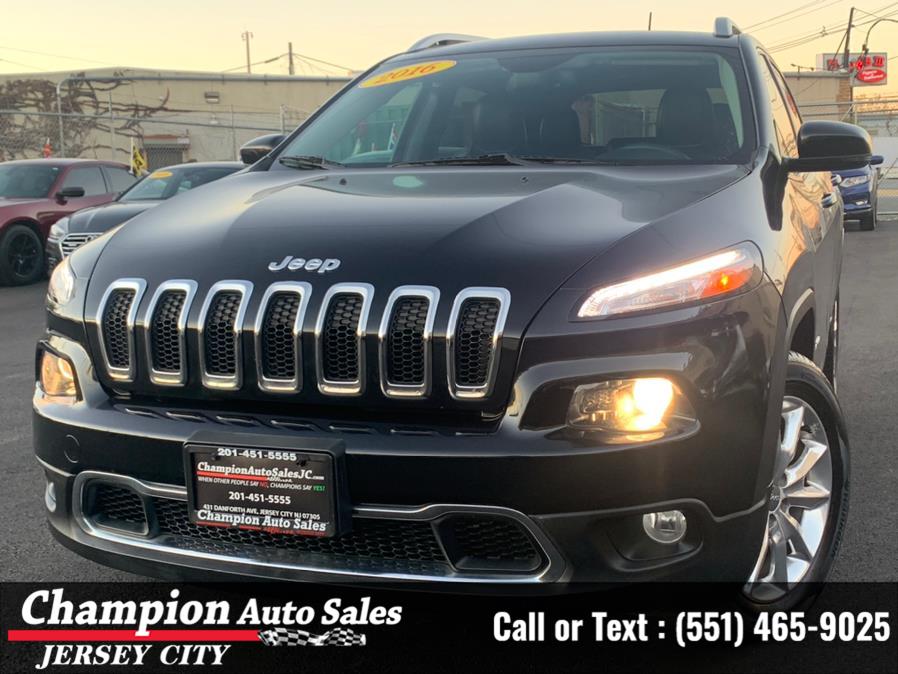 2016 Jeep Cherokee 4WD 4dr Limited, available for sale in Jersey City, New Jersey | Champion Auto Sales. Jersey City, New Jersey