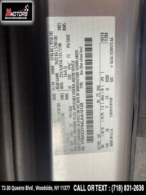 2020 Ford Transit Passenger Wagon T-350 148" Low Roof XLT RWD, available for sale in Woodside, New York | 26 Motors Queens. Woodside, New York 2020 Ford Transit Passenger Wagon T-350 148" Low Roof XLT RWD, available for sale in Woodside, New York | 26 Motors Queens. Woodside, New York