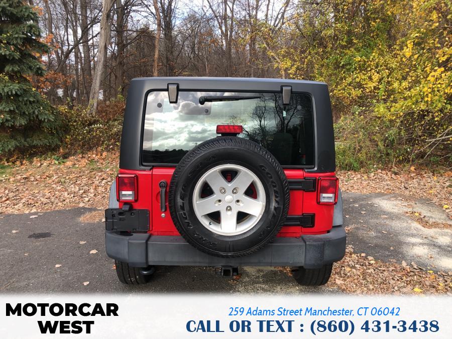 2012 Jeep Wrangler 4WD 2dr Sport, available for sale in Manchester, Connecticut | Motorcar West. Manchester, Connecticut 2012 Jeep Wrangler 4WD 2dr Sport, available for sale in Manchester, Connecticut | Motorcar West. Manchester, Connecticut