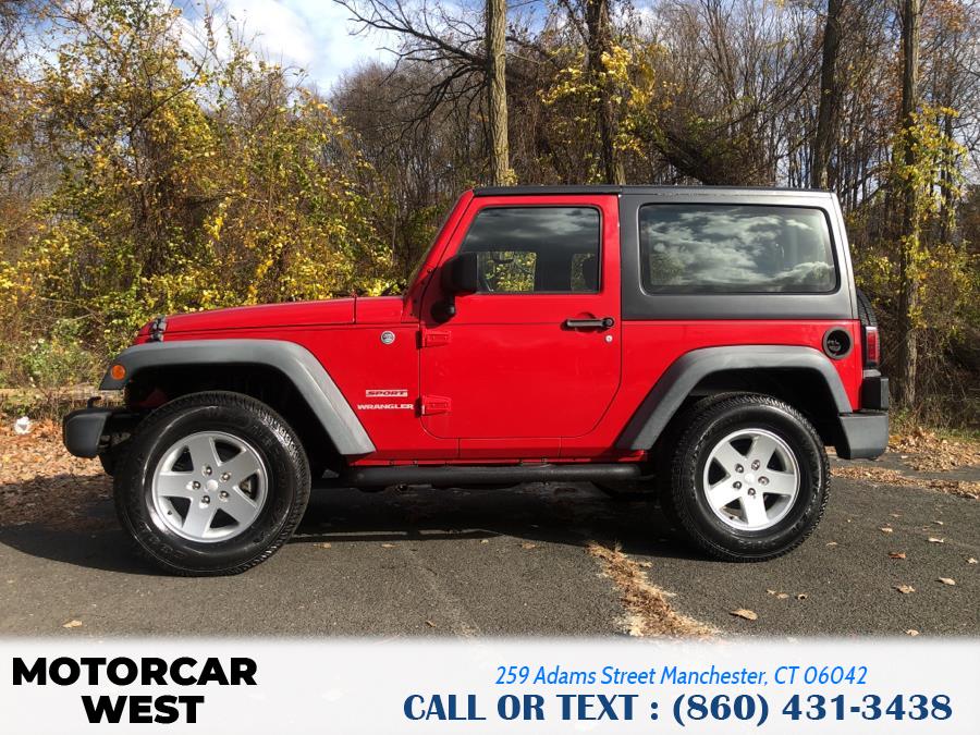 2012 Jeep Wrangler 4WD 2dr Sport, available for sale in Manchester, Connecticut | Motorcar West. Manchester, Connecticut 2012 Jeep Wrangler 4WD 2dr Sport, available for sale in Manchester, Connecticut | Motorcar West. Manchester, Connecticut