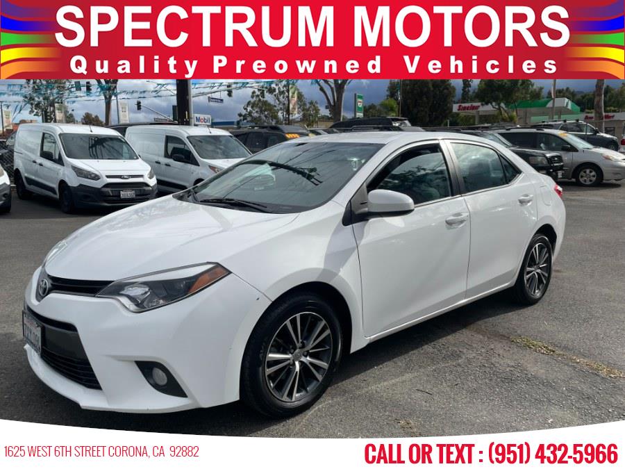 Used Toyota Corolla 4dr Sdn CVT LE Plus (Natl) 2016 | Spectrum Motors. Corona, California Used Toyota Corolla 4dr Sdn CVT LE Plus (Natl) 2016 | Spectrum Motors. Corona, California