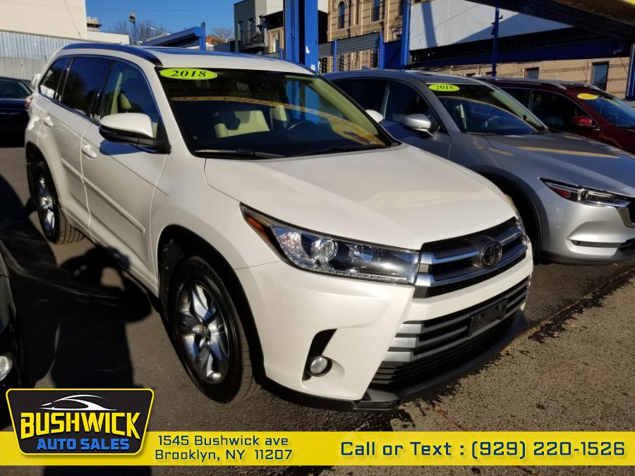 2018 Toyota Highlander Limited V6 AWD (Natl), available for sale in Brooklyn, New York | Bushwick Auto Sales LLC. Brooklyn, New York