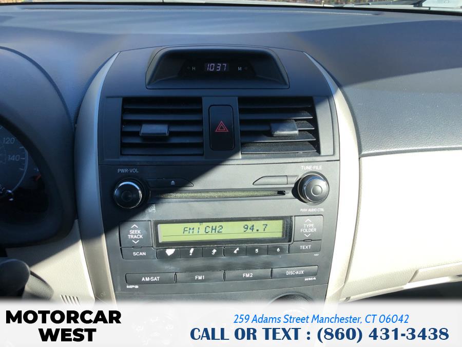 2012 Toyota Corolla 4dr Sdn Auto LE (Natl), available for sale in Manchester, Connecticut | Motorcar West. Manchester, Connecticut 2012 Toyota Corolla 4dr Sdn Auto LE (Natl), available for sale in Manchester, Connecticut | Motorcar West. Manchester, Connecticut