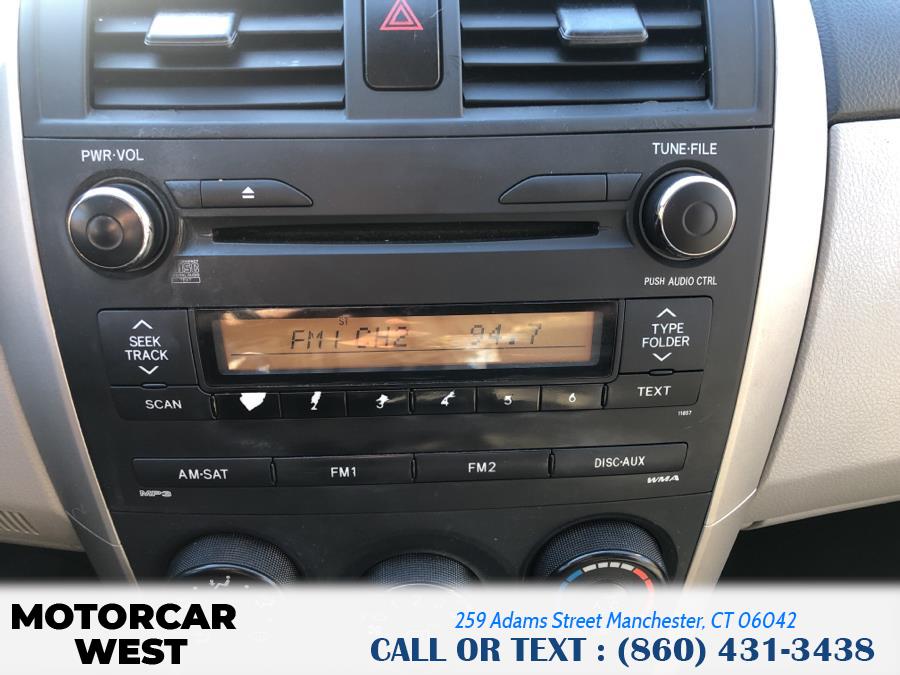 2012 Toyota Corolla 4dr Sdn Auto LE (Natl), available for sale in Manchester, Connecticut | Motorcar West. Manchester, Connecticut 2012 Toyota Corolla 4dr Sdn Auto LE (Natl), available for sale in Manchester, Connecticut | Motorcar West. Manchester, Connecticut