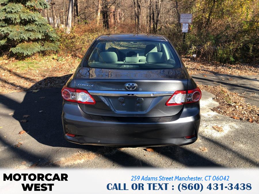2012 Toyota Corolla 4dr Sdn Auto LE (Natl), available for sale in Manchester, Connecticut | Motorcar West. Manchester, Connecticut 2012 Toyota Corolla 4dr Sdn Auto LE (Natl), available for sale in Manchester, Connecticut | Motorcar West. Manchester, Connecticut