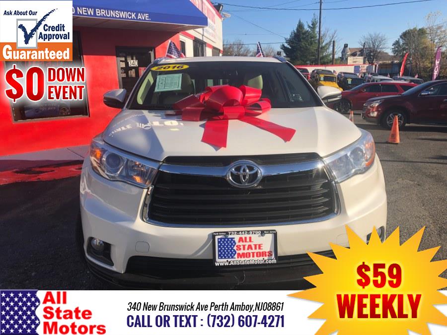 2016 Toyota Highlander AWD 4dr V6 XLE (Natl), available for sale in Perth Amboy, New Jersey | All State Motor Inc. Perth Amboy, New Jersey 2016 Toyota Highlander AWD 4dr V6 XLE (Natl), available for sale in Perth Amboy, New Jersey | All State Motor Inc. Perth Amboy, New Jersey