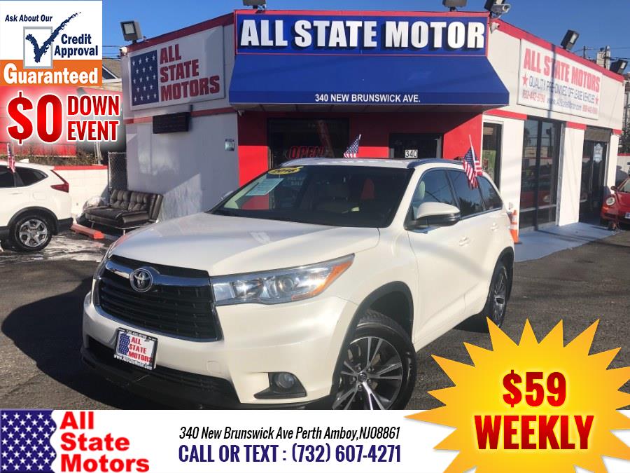 2016 Toyota Highlander AWD 4dr V6 XLE (Natl), available for sale in Perth Amboy, New Jersey | All State Motor Inc. Perth Amboy, New Jersey 2016 Toyota Highlander AWD 4dr V6 XLE (Natl), available for sale in Perth Amboy, New Jersey | All State Motor Inc. Perth Amboy, New Jersey