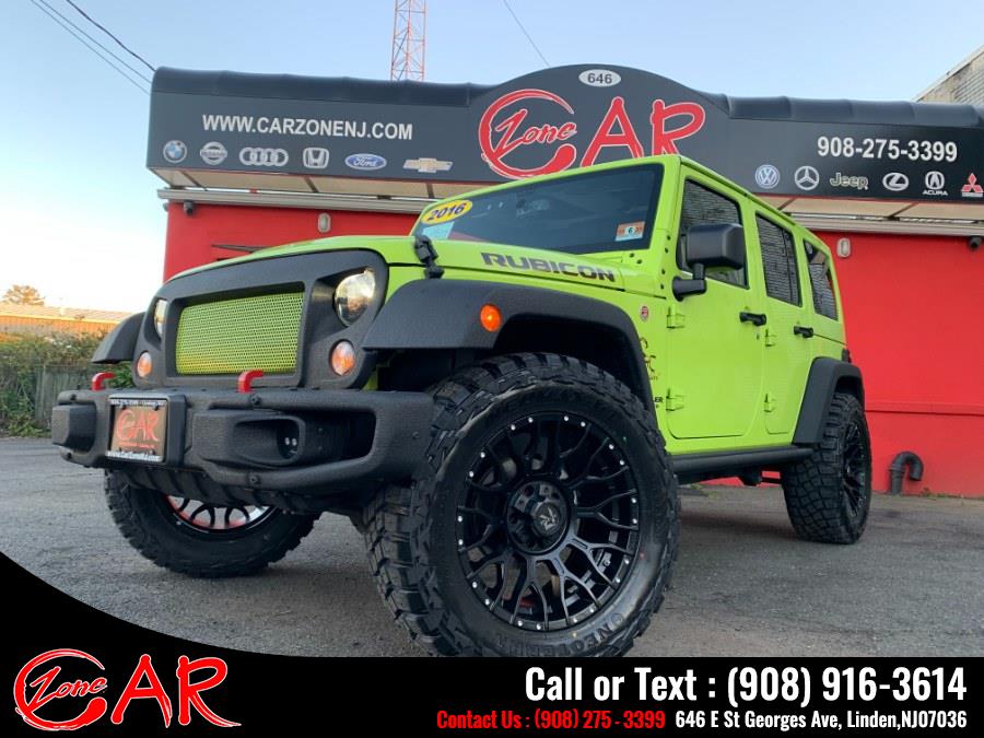 2016 Jeep Wrangler Unlimited 4WD 4dr Rubicon, available for sale in Linden, New Jersey | Car Zone. Linden, New Jersey 2016 Jeep Wrangler Unlimited 4WD 4dr Rubicon, available for sale in Linden, New Jersey | Car Zone. Linden, New Jersey