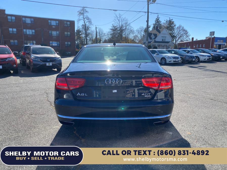 2013 Audi A8 L 4dr Sdn 4.0L, available for sale in Springfield, Massachusetts | Shelby Motor Cars. Springfield, Massachusetts 2013 Audi A8 L 4dr Sdn 4.0L, available for sale in Springfield, Massachusetts | Shelby Motor Cars. Springfield, Massachusetts
