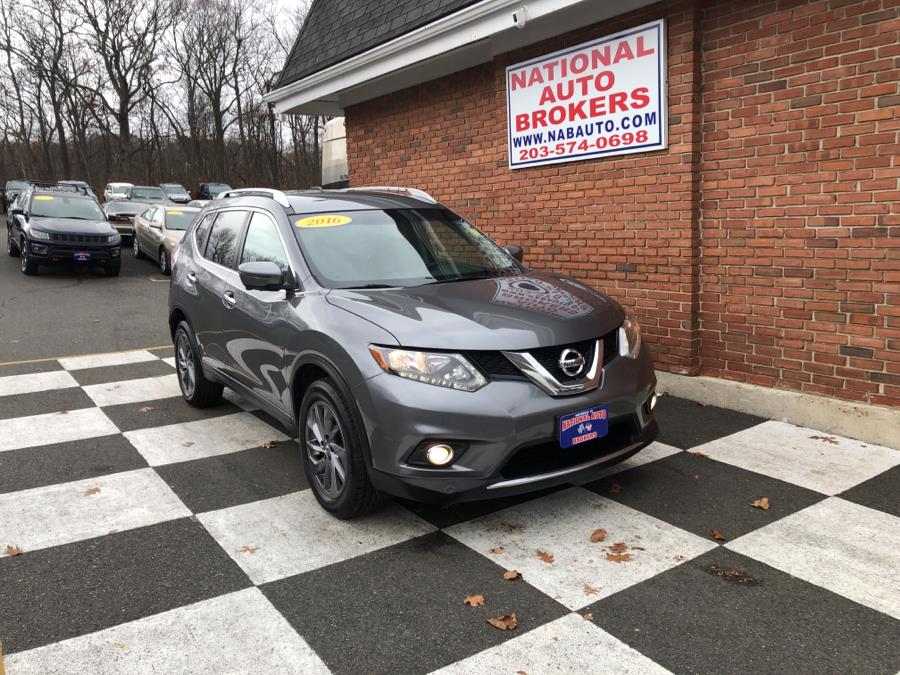 2016 Nissan Rogue AWD 4dr SL, available for sale in Waterbury, Connecticut | National Auto Brokers, Inc.. Waterbury, Connecticut