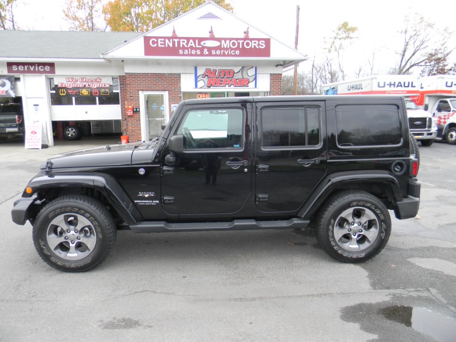 2017 Jeep Wrangler Unlimited Sahara 4x4, available for sale in Southborough, Massachusetts | M&M Vehicles Inc dba Central Motors. Southborough, Massachusetts