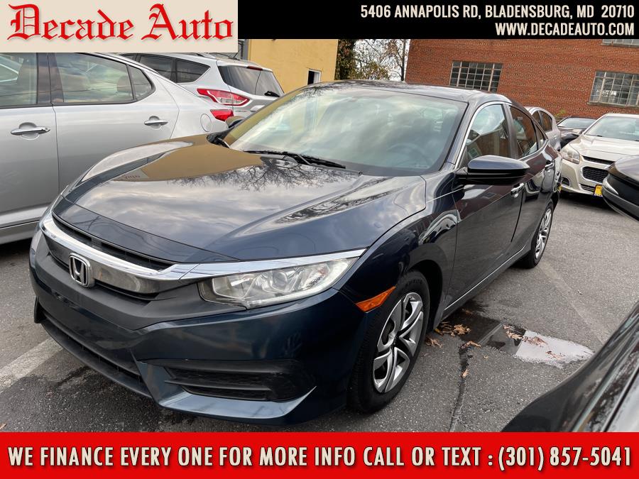 2017 Honda Civic Sedan LX CVT, available for sale in Bladensburg, Maryland | Decade Auto. Bladensburg, Maryland 2017 Honda Civic Sedan LX CVT, available for sale in Bladensburg, Maryland | Decade Auto. Bladensburg, Maryland
