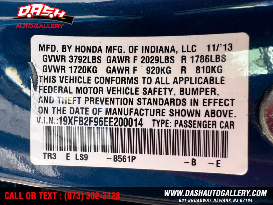 2014 Honda Civic Sedan 4dr CVT EX-L w/Navi, available for sale in Newark, New Jersey | Dash Auto Gallery Inc.. Newark, New Jersey 2014 Honda Civic Sedan 4dr CVT EX-L w/Navi, available for sale in Newark, New Jersey | Dash Auto Gallery Inc.. Newark, New Jersey