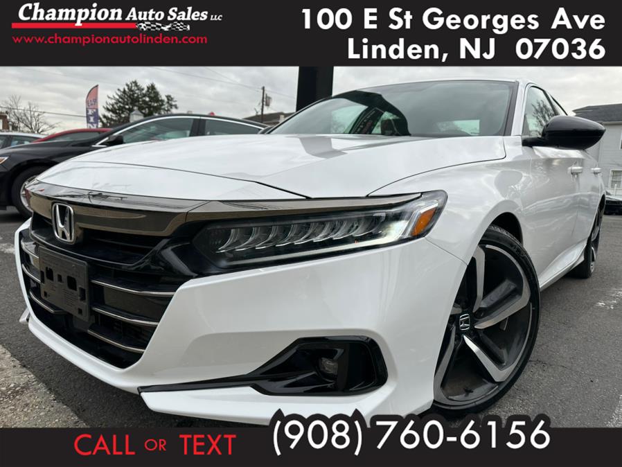 2021 Honda Accord Sedan Sport 1.5T CVT, available for sale in Linden, New Jersey | Champion Used Auto Sales. Linden, New Jersey