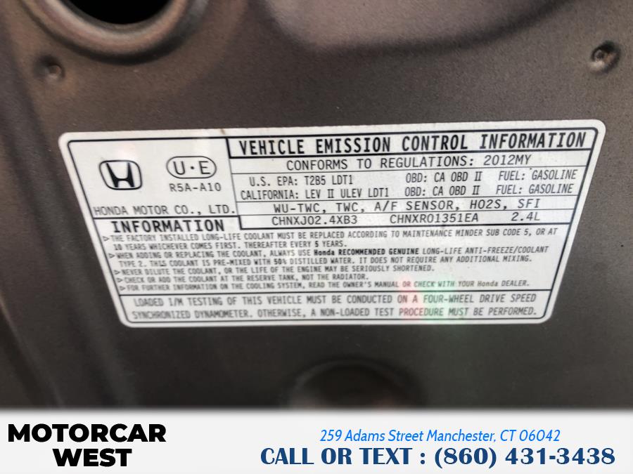 2012 Honda CR-V 4WD 5dr EX, available for sale in Manchester, Connecticut | Motorcar West. Manchester, Connecticut 2012 Honda CR-V 4WD 5dr EX, available for sale in Manchester, Connecticut | Motorcar West. Manchester, Connecticut