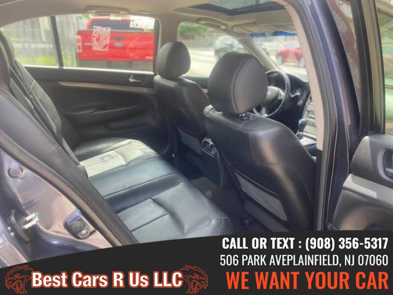 2013 INFINITI G37 Sedan 4dr x AWD, available for sale in Plainfield, New Jersey | Best Cars R Us LLC. Plainfield, New Jersey 2013 INFINITI G37 Sedan 4dr x AWD, available for sale in Plainfield, New Jersey | Best Cars R Us LLC. Plainfield, New Jersey