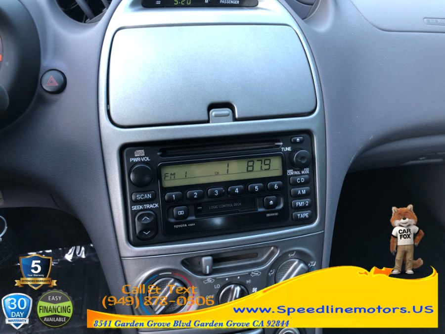 2002 Toyota Celica 3dr LB GT Auto (Natl), available for sale in Garden Grove, California | Speedline Motors. Garden Grove, California 2002 Toyota Celica 3dr LB GT Auto (Natl), available for sale in Garden Grove, California | Speedline Motors. Garden Grove, California