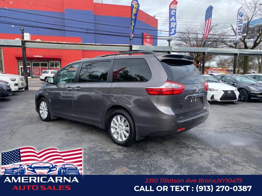 2017 Toyota Sienna Limited Premium AWD 7-Passenger (Natl), available for sale in Bronx, New York | Americarna Auto Sales LLC. Bronx, New York 2017 Toyota Sienna Limited Premium AWD 7-Passenger (Natl), available for sale in Bronx, New York | Americarna Auto Sales LLC. Bronx, New York