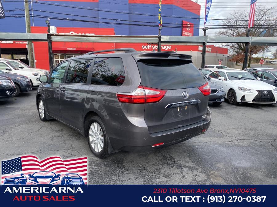 2017 Toyota Sienna Limited Premium AWD 7-Passenger (Natl), available for sale in Bronx, New York | Americarna Auto Sales LLC. Bronx, New York 2017 Toyota Sienna Limited Premium AWD 7-Passenger (Natl), available for sale in Bronx, New York | Americarna Auto Sales LLC. Bronx, New York