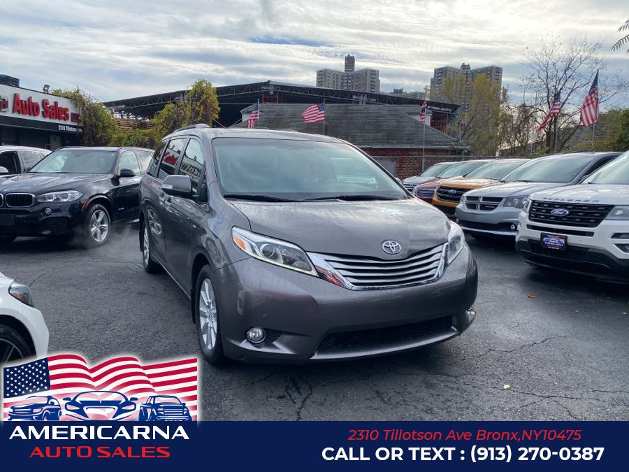 2017 Toyota Sienna Limited Premium AWD 7-Passenger (Natl), available for sale in Bronx, New York | Americarna Auto Sales LLC. Bronx, New York 2017 Toyota Sienna Limited Premium AWD 7-Passenger (Natl), available for sale in Bronx, New York | Americarna Auto Sales LLC. Bronx, New York