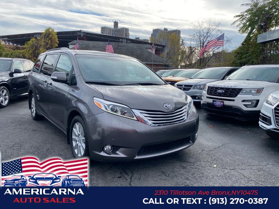 2017 Toyota Sienna Limited Premium AWD 7-Passenger (Natl), available for sale in Bronx, New York | Americarna Auto Sales LLC. Bronx, New York 2017 Toyota Sienna Limited Premium AWD 7-Passenger (Natl), available for sale in Bronx, New York | Americarna Auto Sales LLC. Bronx, New York