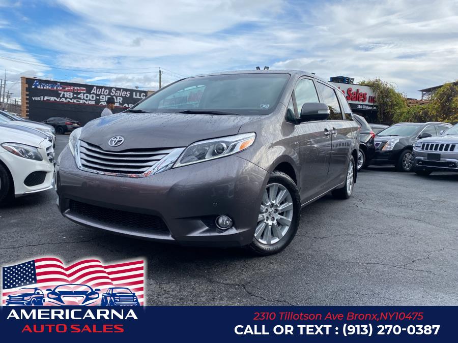2017 Toyota Sienna Limited Premium AWD 7-Passenger (Natl), available for sale in Bronx, New York | Americarna Auto Sales LLC. Bronx, New York 2017 Toyota Sienna Limited Premium AWD 7-Passenger (Natl), available for sale in Bronx, New York | Americarna Auto Sales LLC. Bronx, New York
