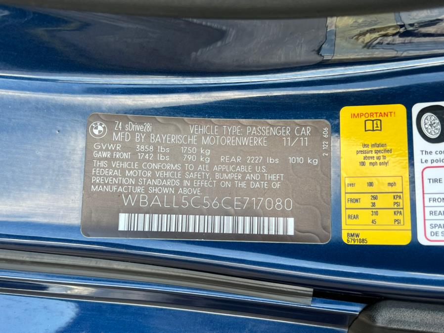 2012 BMW Z4 2dr Roadster sDrive28i, available for sale in Waterbury, Connecticut | Platinum Auto Care. Waterbury, Connecticut 2012 BMW Z4 2dr Roadster sDrive28i, available for sale in Waterbury, Connecticut | Platinum Auto Care. Waterbury, Connecticut