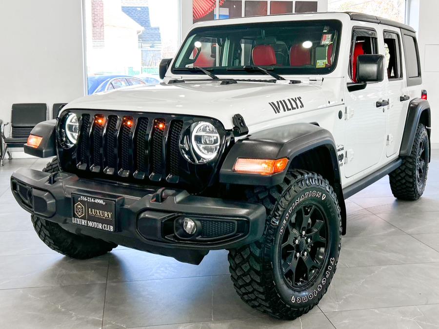 2021 Jeep Wrangler Unlimited Willys 4x4, available for sale in Franklin Square, New York | Luxury Motor Club. Franklin Square, New York 2021 Jeep Wrangler Unlimited Willys 4x4, available for sale in Franklin Square, New York | Luxury Motor Club. Franklin Square, New York