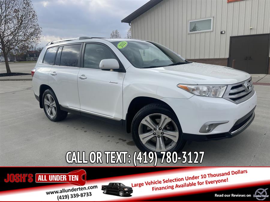 2012 Toyota Highlander 4WD 4dr V6  Limited (Natl), available for sale in Elida, Ohio | Josh's All Under Ten LLC. Elida, Ohio