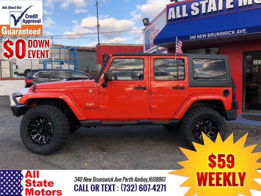 2015 Jeep Wrangler Unlimited 4WD 4dr Sahara, available for sale in Perth Amboy, New Jersey | All State Motor Inc. Perth Amboy, New Jersey 2015 Jeep Wrangler Unlimited 4WD 4dr Sahara, available for sale in Perth Amboy, New Jersey | All State Motor Inc. Perth Amboy, New Jersey