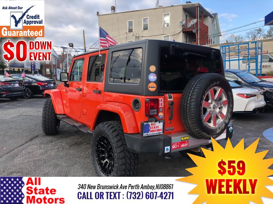 2015 Jeep Wrangler Unlimited 4WD 4dr Sahara, available for sale in Perth Amboy, New Jersey | All State Motor Inc. Perth Amboy, New Jersey 2015 Jeep Wrangler Unlimited 4WD 4dr Sahara, available for sale in Perth Amboy, New Jersey | All State Motor Inc. Perth Amboy, New Jersey