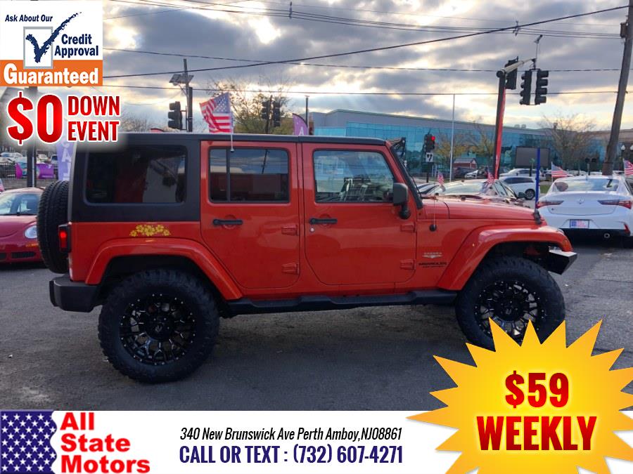 2015 Jeep Wrangler Unlimited 4WD 4dr Sahara, available for sale in Perth Amboy, New Jersey | All State Motor Inc. Perth Amboy, New Jersey 2015 Jeep Wrangler Unlimited 4WD 4dr Sahara, available for sale in Perth Amboy, New Jersey | All State Motor Inc. Perth Amboy, New Jersey