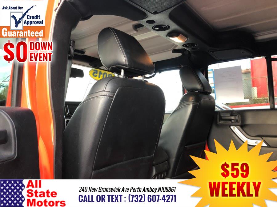 2015 Jeep Wrangler Unlimited 4WD 4dr Sahara, available for sale in Perth Amboy, New Jersey | All State Motor Inc. Perth Amboy, New Jersey 2015 Jeep Wrangler Unlimited 4WD 4dr Sahara, available for sale in Perth Amboy, New Jersey | All State Motor Inc. Perth Amboy, New Jersey