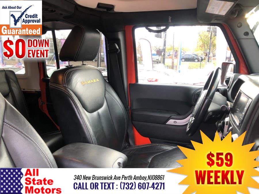 2015 Jeep Wrangler Unlimited 4WD 4dr Sahara, available for sale in Perth Amboy, New Jersey | All State Motor Inc. Perth Amboy, New Jersey 2015 Jeep Wrangler Unlimited 4WD 4dr Sahara, available for sale in Perth Amboy, New Jersey | All State Motor Inc. Perth Amboy, New Jersey