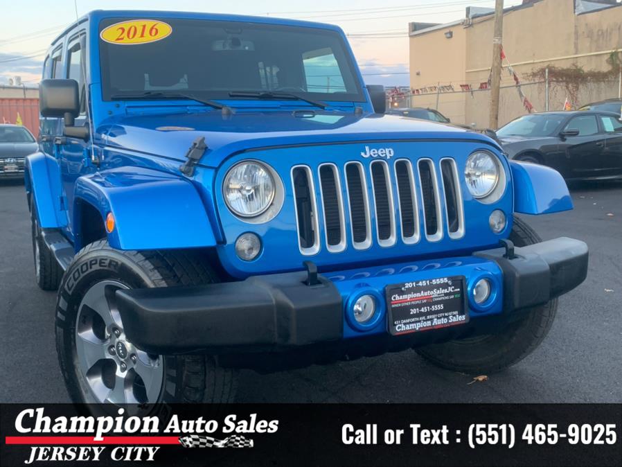 Used Jeep Wrangler Unlimited 4WD 4dr Sahara 2016 | Champion Auto Sales of JC. Jersey City, New Jersey Used Jeep Wrangler Unlimited 4WD 4dr Sahara 2016 | Champion Auto Sales of JC. Jersey City, New Jersey