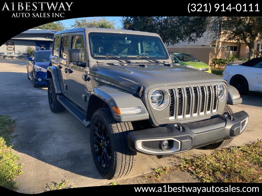Used Jeep Wrangler 4xe Unlimited Sahara 4x4 2021 | A1 Bestway Auto Sales Inc.. Melbourne , Florida