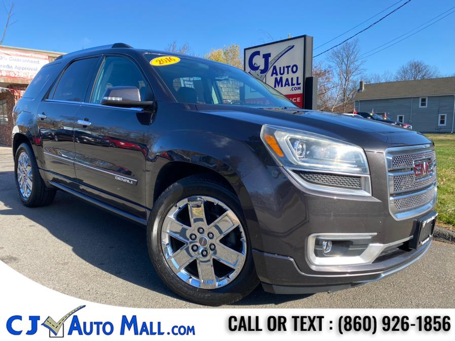 2016 GMC Acadia AWD 4dr Denali, available for sale in Bristol, Connecticut | CJ Auto Mall. Bristol, Connecticut 2016 GMC Acadia AWD 4dr Denali, available for sale in Bristol, Connecticut | CJ Auto Mall. Bristol, Connecticut