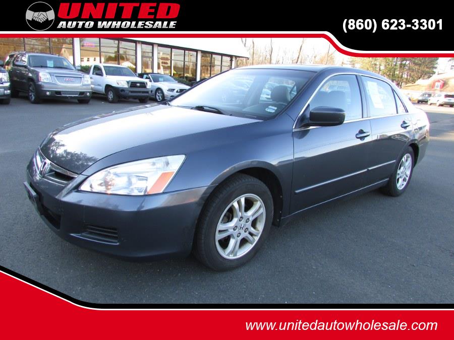 2007 Honda Accord Sdn 4dr I4 MT EX-L, available for sale in East Windsor, Connecticut | United Auto Sales of E Windsor, Inc. East Windsor, Connecticut 2007 Honda Accord Sdn 4dr I4 MT EX-L, available for sale in East Windsor, Connecticut | United Auto Sales of E Windsor, Inc. East Windsor, Connecticut
