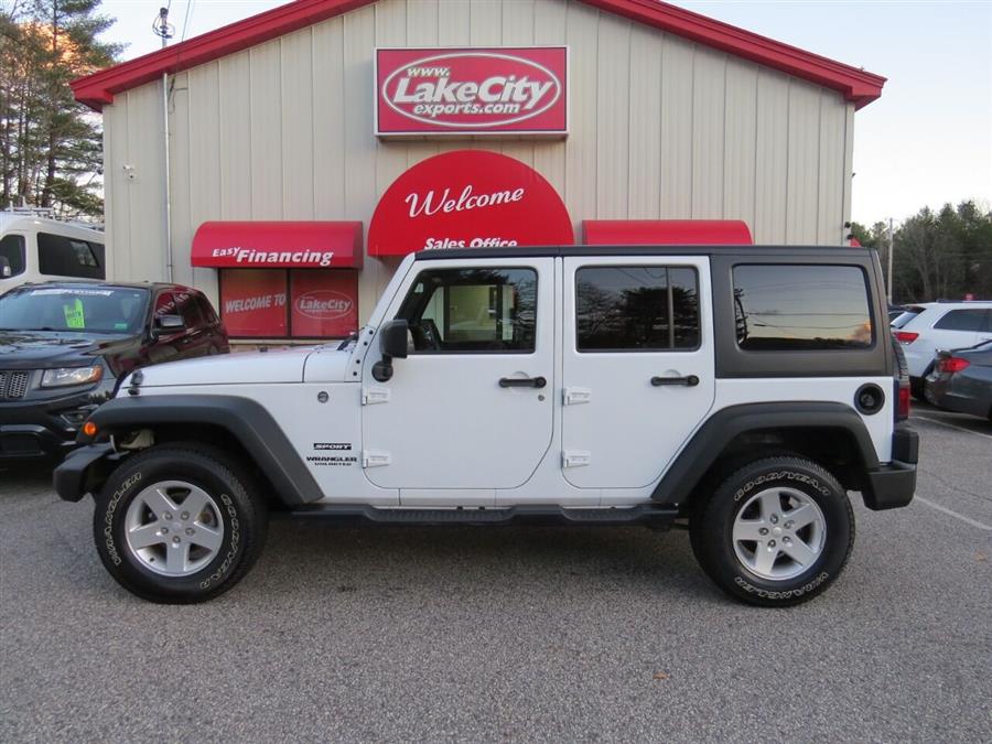 Used Jeep Wrangler Unlimited Sport S 4x4 4dr SUV 2016 | Lake City Exports Inc. Auburn, Maine Used Jeep Wrangler Unlimited Sport S 4x4 4dr SUV 2016 | Lake City Exports Inc. Auburn, Maine