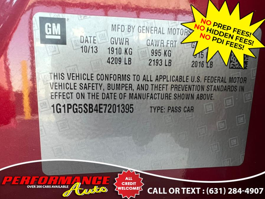 2014 Chevrolet Cruze 4dr Sdn LTZ, available for sale in Bohemia, New York | Performance Auto Inc. Bohemia, New York 2014 Chevrolet Cruze 4dr Sdn LTZ, available for sale in Bohemia, New York | Performance Auto Inc. Bohemia, New York