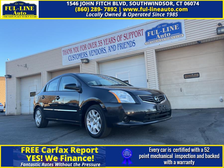 2011 Nissan Sentra 4dr Sdn I4 CVT 2.0 S, available for sale in South Windsor , Connecticut | Ful-line Auto LLC. South Windsor , Connecticut