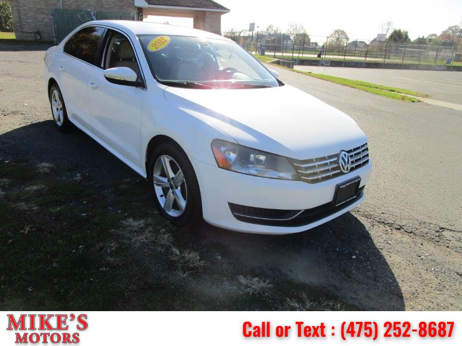 2012 Volkswagen Passat 4dr Sdn 2.5L Auto SE PZEV, available for sale in Stratford, Connecticut | Mike's Motors LLC. Stratford, Connecticut 2012 Volkswagen Passat 4dr Sdn 2.5L Auto SE PZEV, available for sale in Stratford, Connecticut | Mike's Motors LLC. Stratford, Connecticut