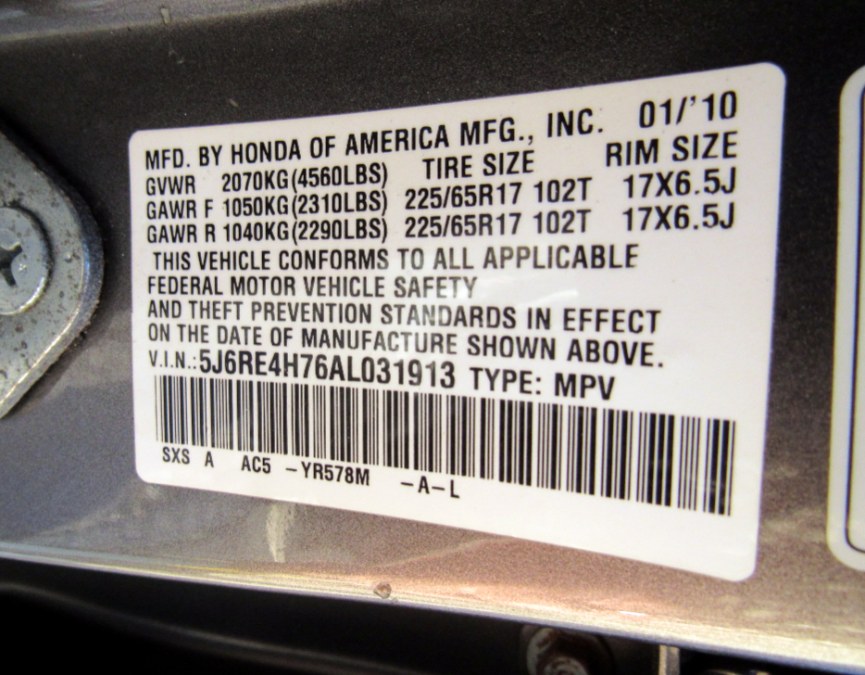 2010 Honda CR-V 4WD 5dr EX-L, available for sale in Paterson, New Jersey | MFG Prestige Auto Group. Paterson, New Jersey 2010 Honda CR-V 4WD 5dr EX-L, available for sale in Paterson, New Jersey | MFG Prestige Auto Group. Paterson, New Jersey