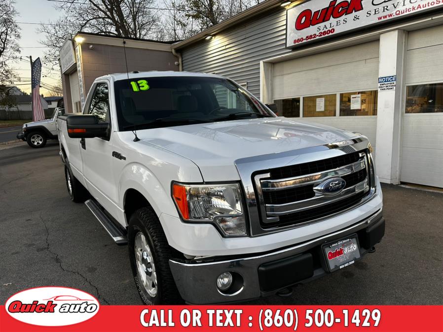 2013 Ford F-150 4WD Reg Cab 145" XLT, available for sale in Bristol, Connecticut | Quick Auto LLC. Bristol, Connecticut