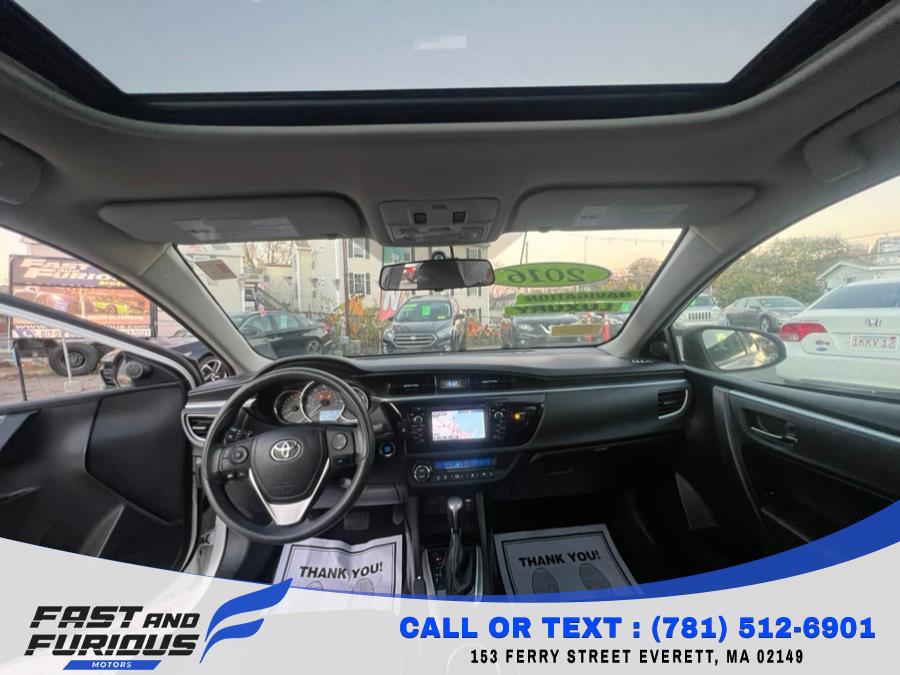 Used Toyota Corolla 4dr Sdn CVT LE Premium (Natl) 2016 | Fast & Furious Motors. Everett, Massachusetts Used Toyota Corolla 4dr Sdn CVT LE Premium (Natl) 2016 | Fast & Furious Motors. Everett, Massachusetts