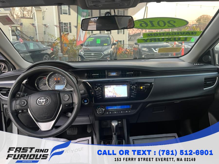 Used Toyota Corolla 4dr Sdn CVT LE Premium (Natl) 2016 | Fast & Furious Motors. Everett, Massachusetts Used Toyota Corolla 4dr Sdn CVT LE Premium (Natl) 2016 | Fast & Furious Motors. Everett, Massachusetts