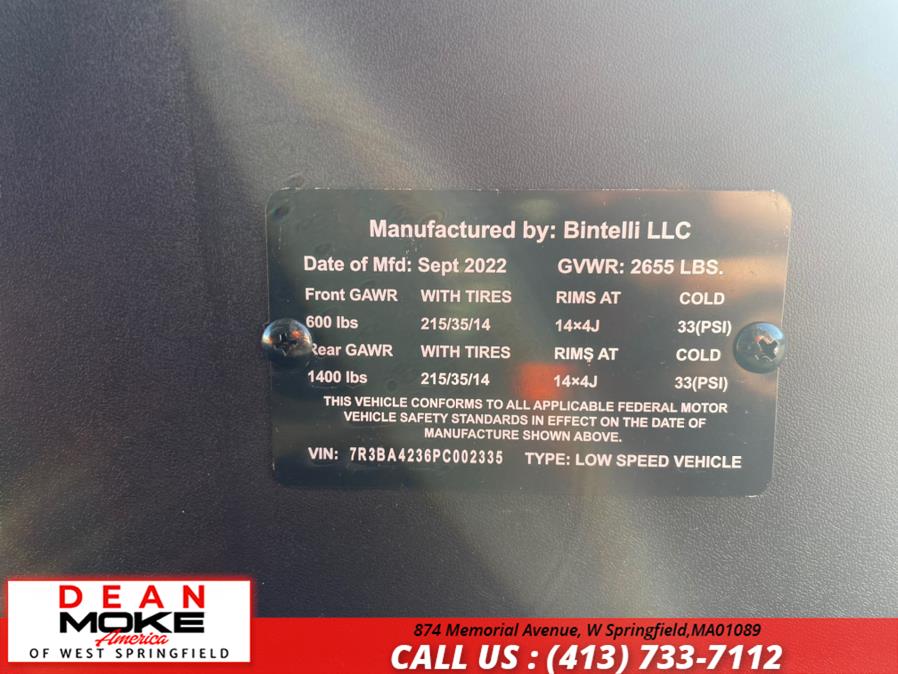2023 CITC Bintelli 6pr Beyond, available for sale in W Springfield, Massachusetts | Dean Moke America of West Springfield. W Springfield, Massachusetts 2023 CITC Bintelli 6pr Beyond, available for sale in W Springfield, Massachusetts | Dean Moke America of West Springfield. W Springfield, Massachusetts