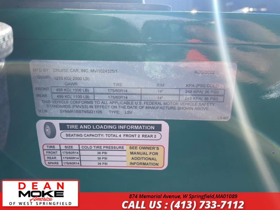 2022 Cruise Car eMoke 4 Door, available for sale in W Springfield, Massachusetts | Dean Moke America of West Springfield. W Springfield, Massachusetts 2022 Cruise Car eMoke 4 Door, available for sale in W Springfield, Massachusetts | Dean Moke America of West Springfield. W Springfield, Massachusetts