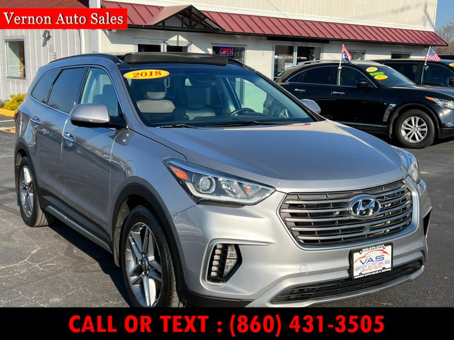 2018 Hyundai Santa Fe Limited Ultimate 3.3L Auto AWD, available for sale in Manchester, Connecticut | Vernon Auto Sale & Service. Manchester, Connecticut 2018 Hyundai Santa Fe Limited Ultimate 3.3L Auto AWD, available for sale in Manchester, Connecticut | Vernon Auto Sale & Service. Manchester, Connecticut