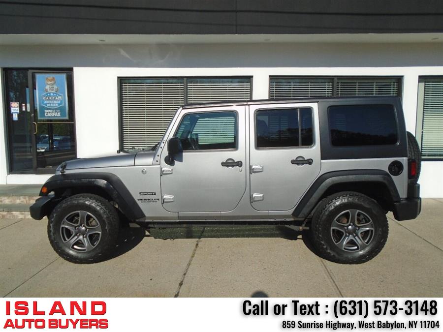 Used Jeep Wrangler Unlimited Sport 4x4 4dr SUV 2017 | Island Auto Buyers. West Babylon, New York Used Jeep Wrangler Unlimited Sport 4x4 4dr SUV 2017 | Island Auto Buyers. West Babylon, New York